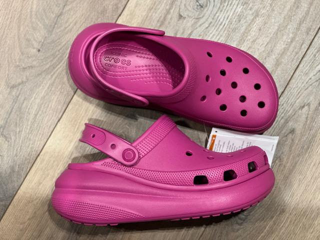 Сабо на платформе Crocs Classic Crush р. W7/EUR 37-38 Fuchsia Fun (9159387) - фото 7