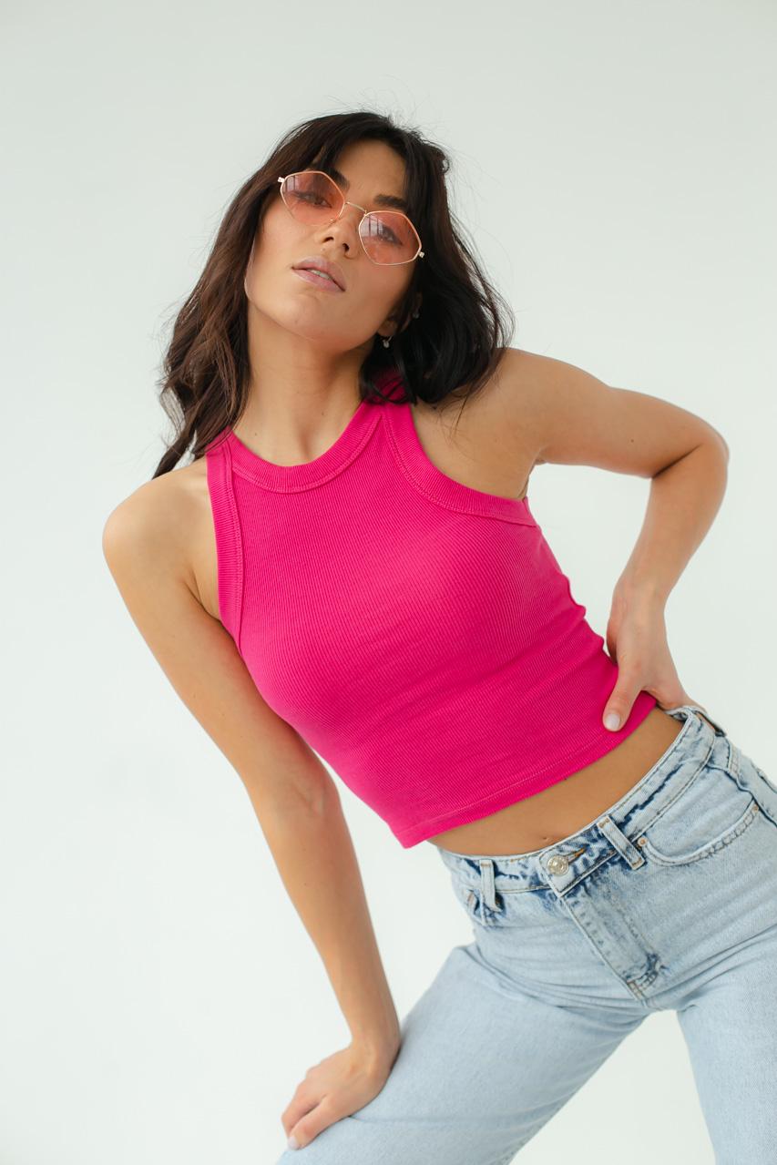 Майка женская-борцовка QU STYLE M Фуксия (9498384)