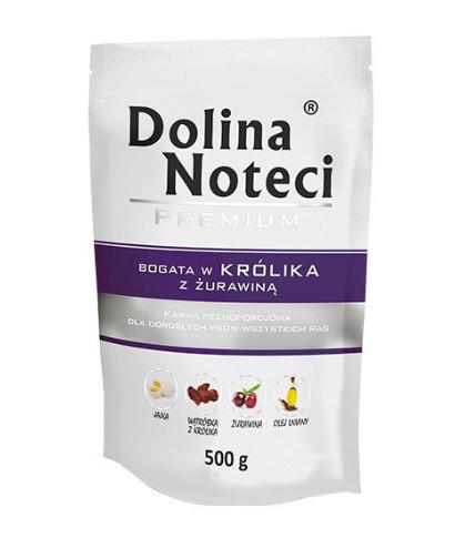 Корм влажный для собак Dolina Noteci Premium с кроликом с клюквой 500 г пауч (108030)