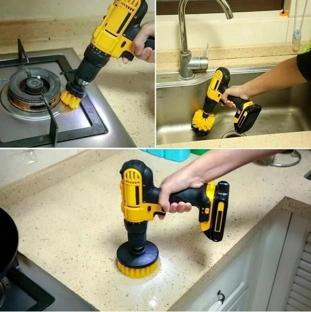 Набір технічних щіток насадок 3 шт. для дриля шуруповерта/щітки для очищення поверхонь (id_121283) - фото 8 Набір технічних щіток насадок 3 шт. для дриля шуруповерта/щітки для очищення поверхонь (id_121283) - фото 8