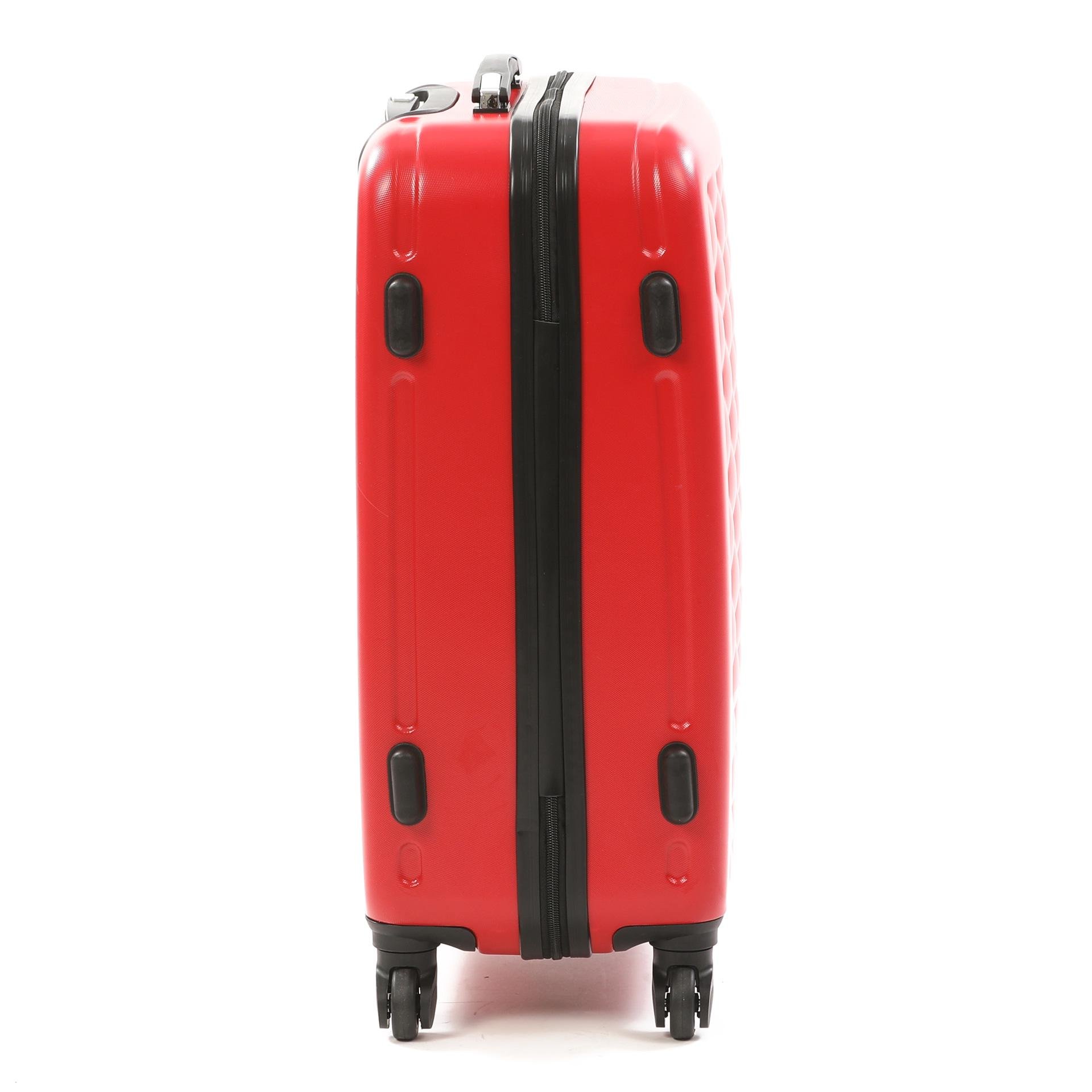Валіза пластикова Hachi 013 маленька Червоний - фото 4 Валіза пластикова Hachi 013 маленька Червоний - фото 4