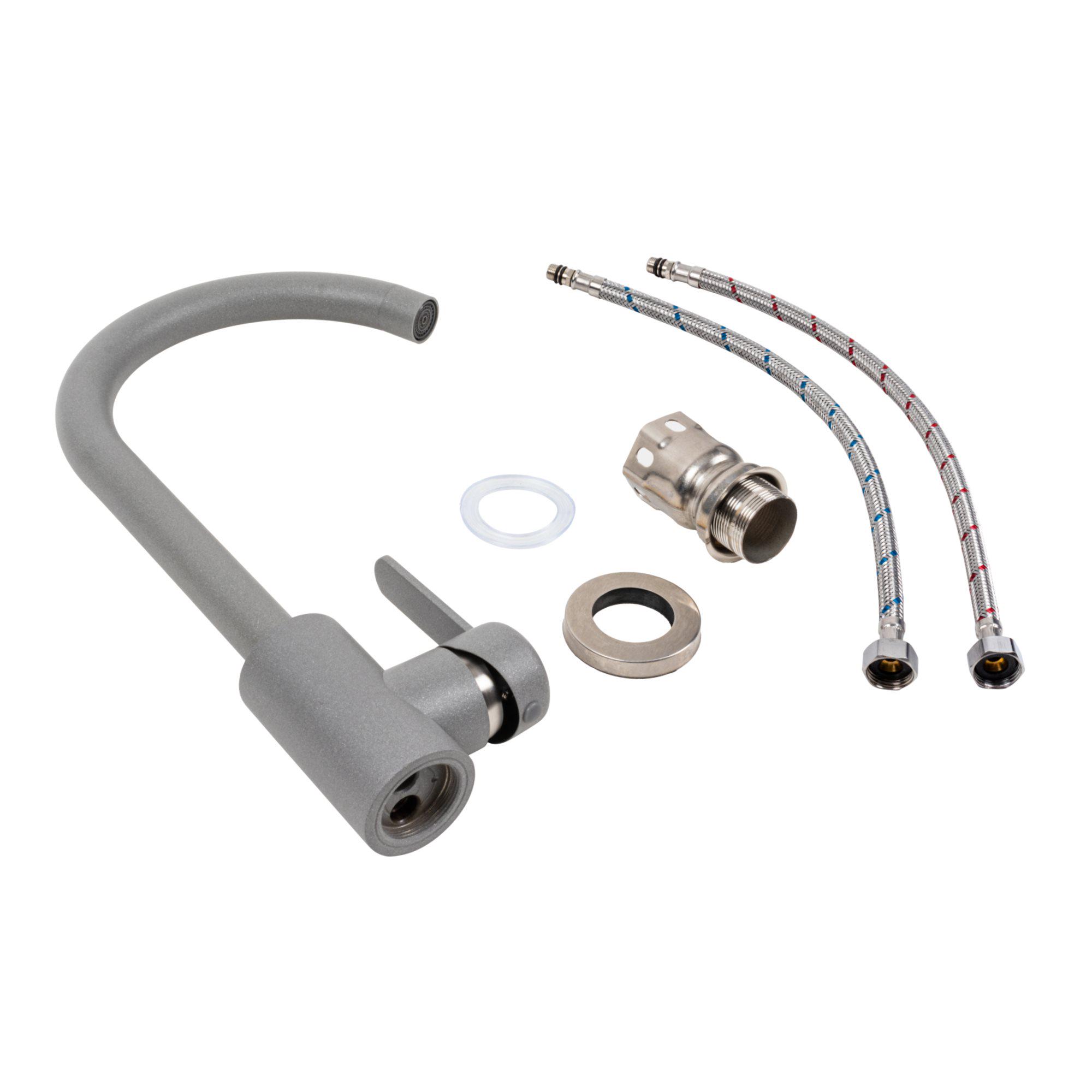 Смеситель кухонный Platinum 7990 NEST Серый - фото 2 Смеситель кухонный Platinum 7990 NEST Серый - фото 2