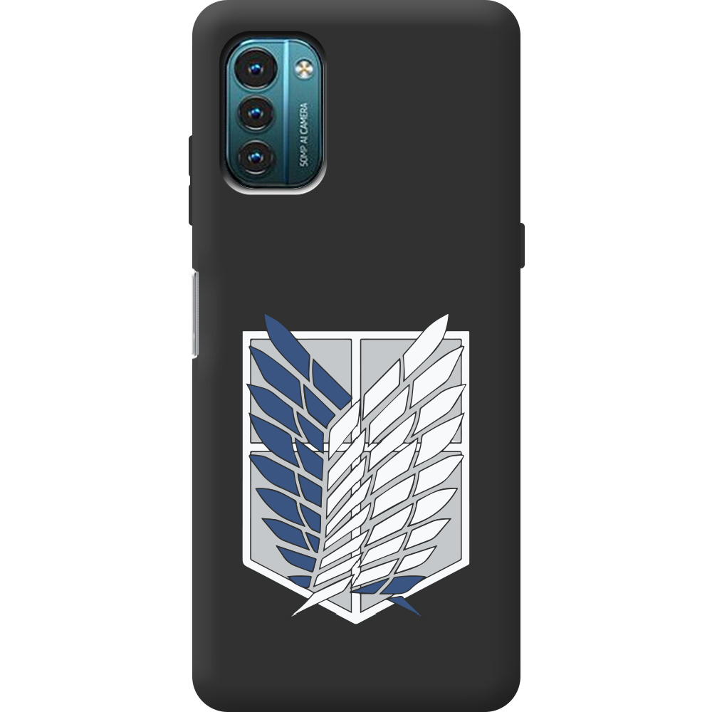 Чехол BoxFace Nokia G21 Атака Титанов Крылья Свободы Черный силикон (44288-bk88-44291)