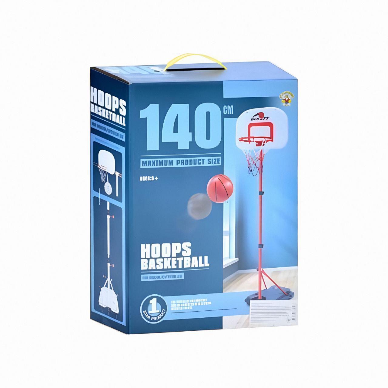 Баскетбольне кільце MR 1125 на металевій стійці 140 см з кільцем 23 см/щитом 38x29 см Червоний (27444772) - фото 2