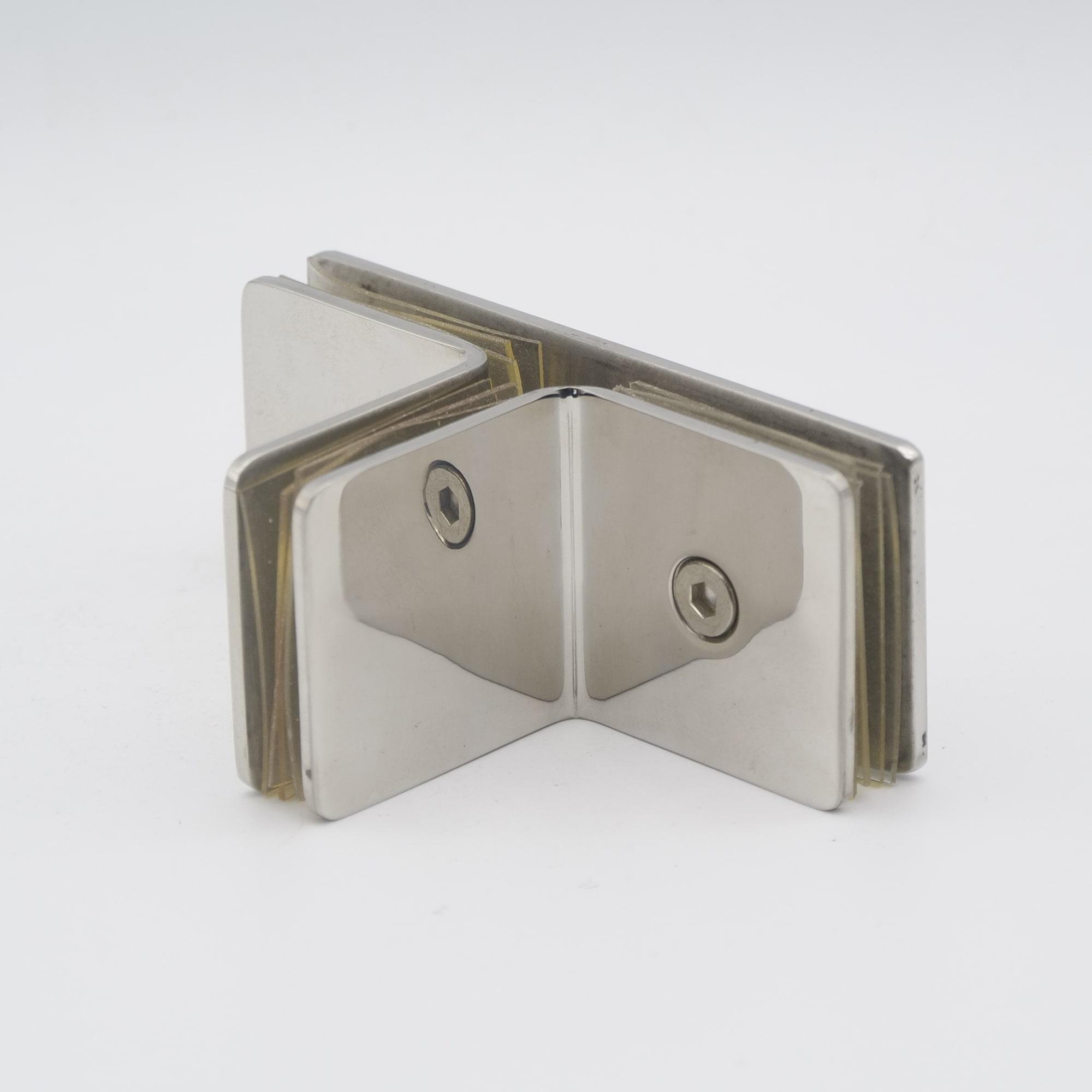 Стеклодержатель для 3-х стекол 90/90/90 градусов полированная нержавеющая сталь - фото 2 Стеклодержатель для 3-х стекол 90/90/90 градусов полированная нержавеющая сталь - фото 2