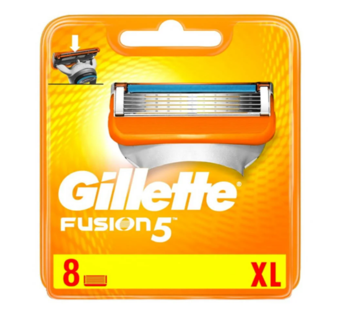 Леза картриджі GILLETTE Fusion Box 8 шт. (7799)