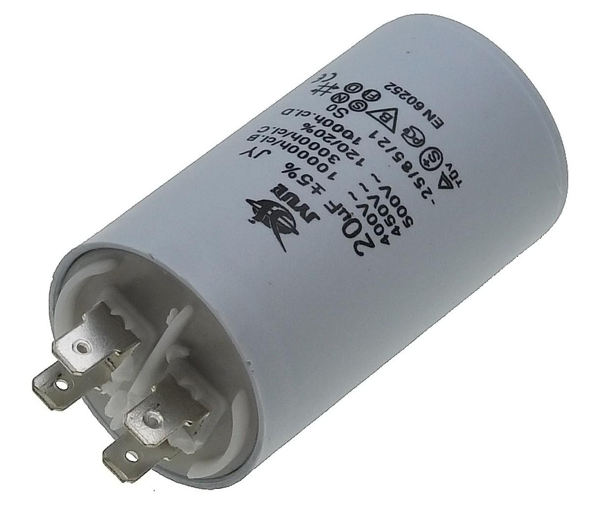 Конденсатор JYUL CBB-60H 20 мкф/450 VAC (кон130)