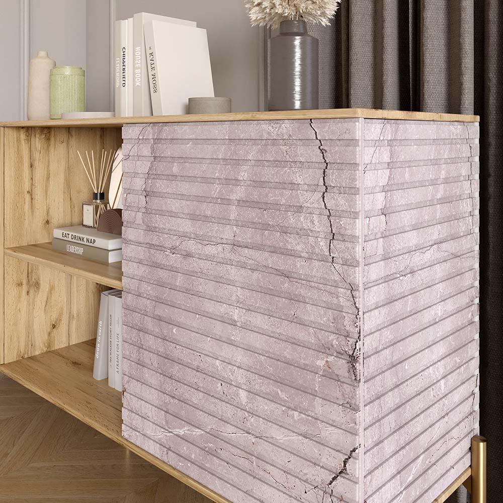 Комод открытый Lion Грей на золотых металлических ножках Кашемир/Кашемир (000-000-2017) - фото 3 Комод открытый Lion Грей на золотых металлических ножках Кашемир/Кашемир (000-000-2017) - фото 3