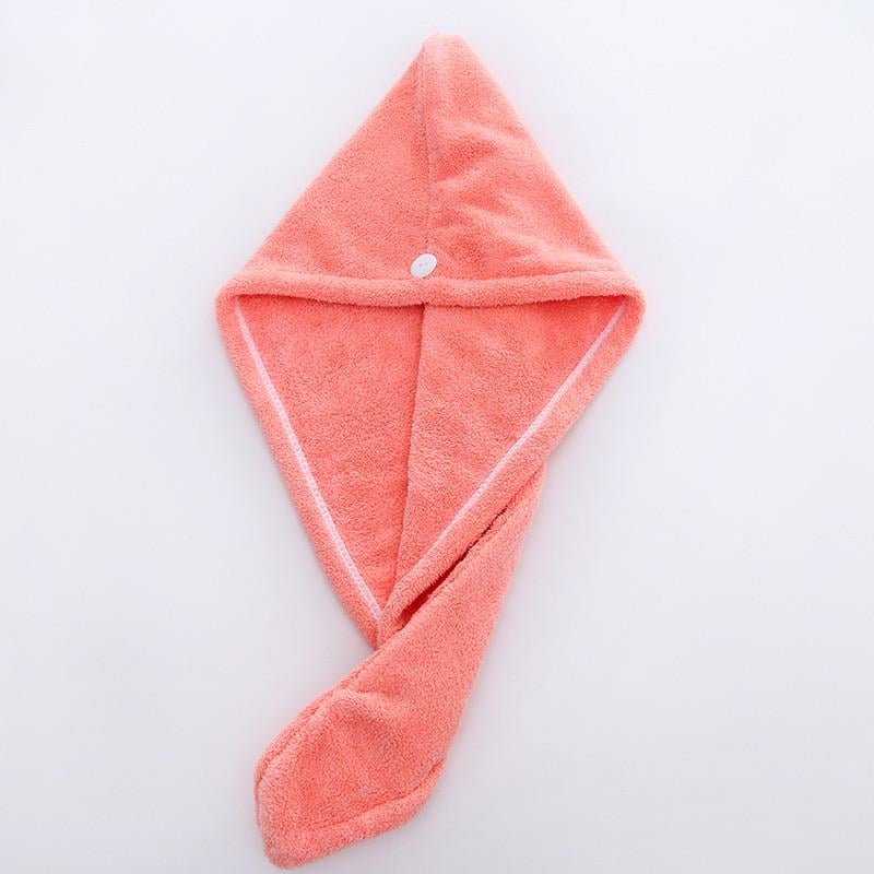 Полотенце-тюрбан HairTowel для сушки волос из микрофибры с пуговицей 64х24 см Розовый (200) - фото 8 Полотенце-тюрбан HairTowel для сушки волос из микрофибры с пуговицей 64х24 см Розовый (200) - фото 8