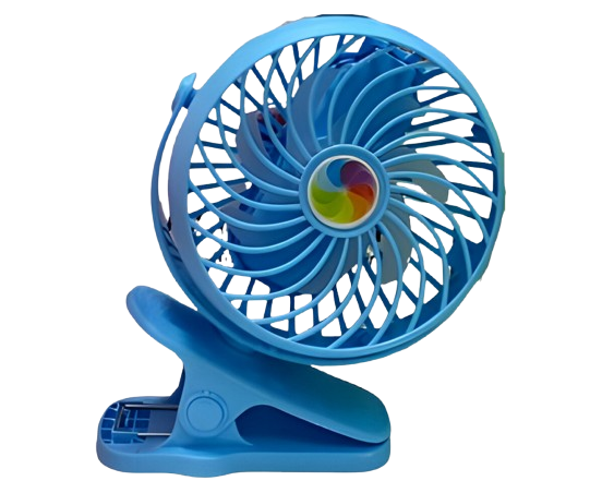 Вентилятор Mini Fan прищепке Голубой (2628-10)