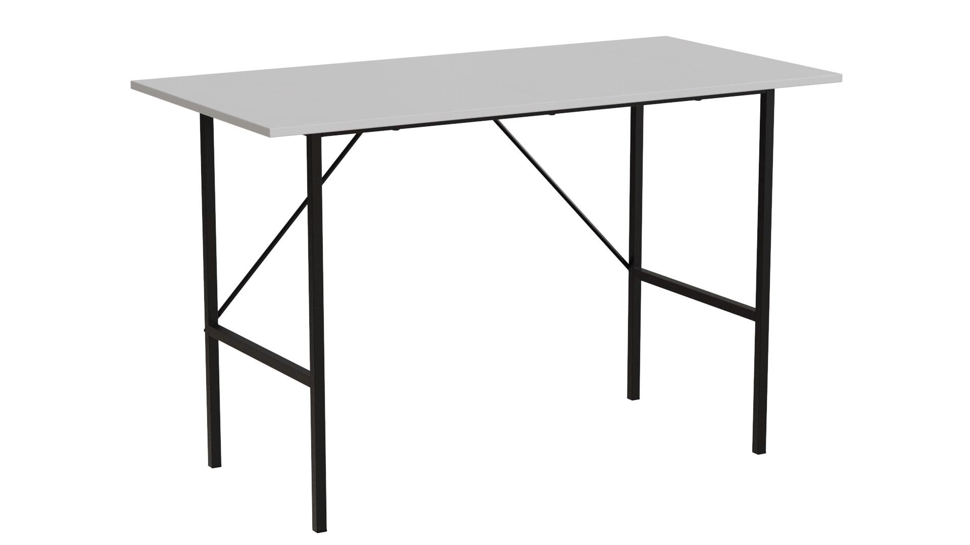 Письменный стол Ferrum-decor Line Тайм металл/ДСП 16 мм 750x1200x600 мм Черный/Белый (FRD-104885)