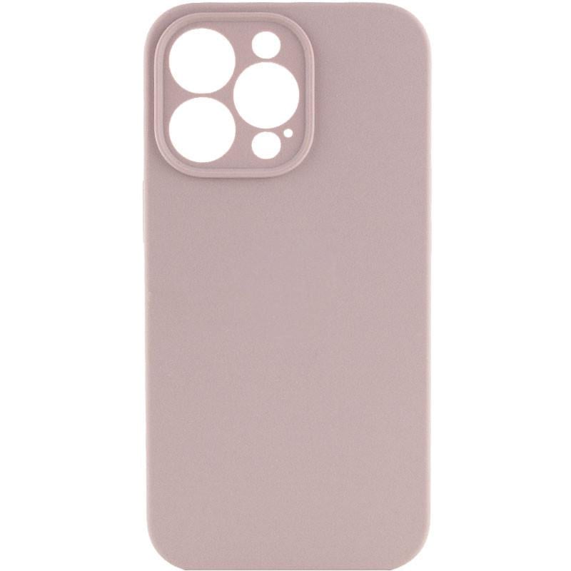 Протиударний чохол Silicone Case Full Camera Protective (AA) NL для Apple iPhone 15 Pro Max (6.7") Сірий / Lavender