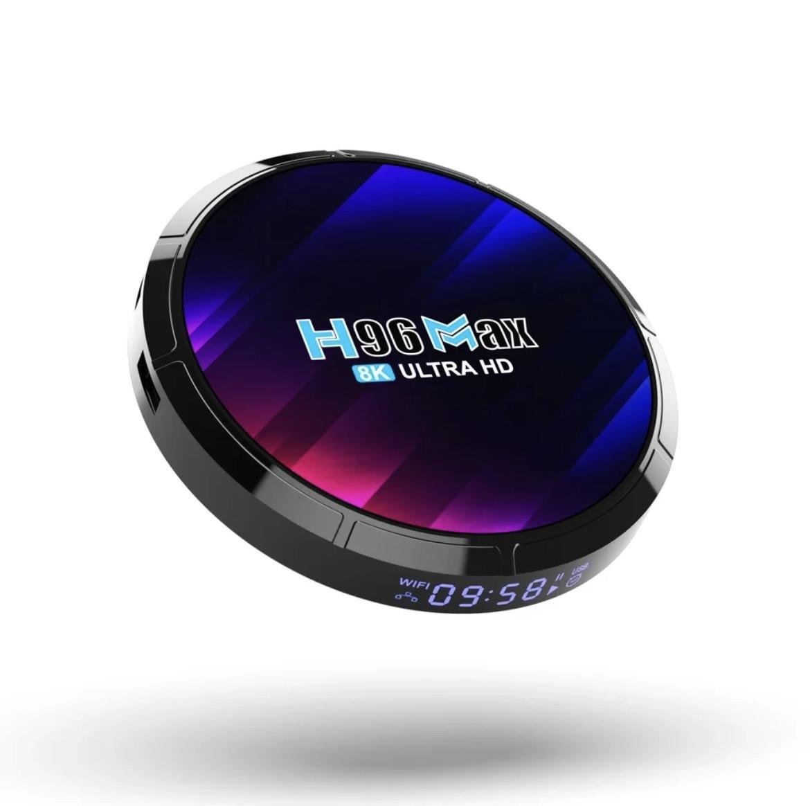 Смарт-приставка H96 MAX 4/64 Гб Smart TV Box Android 13 Налаштована