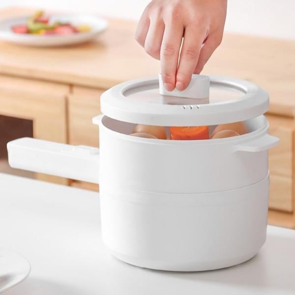 Кастрюля-пароварка с терморегулятором в наборе решетка съемная для приготовления на пару 1,5 л (C01124) - фото 9 Кастрюля-пароварка с терморегулятором в наборе решетка съемная для приготовления на пару 1,5 л (C01124) - фото 9