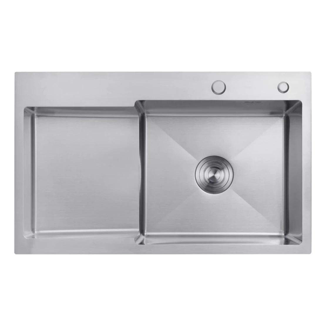 Мойка для кухни интегрированная Kroner KRP Gebürstet 7848RHM 3,0/1,0 мм 780х480 мм Сталь (CV030022)
