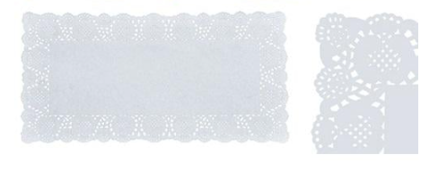 Салфетки бумажные HOME ажурные прямоугольные 12 шт. 17х34 см (RT173412)