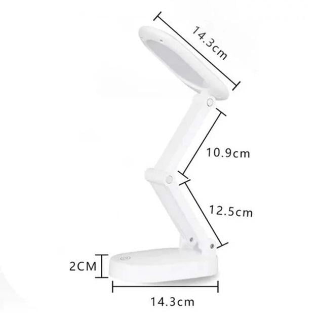 Лампа LED настільна сенсорна Digad 1914 трансформер акумуляторна 2,5W 3000-6000K (15734) - фото 2