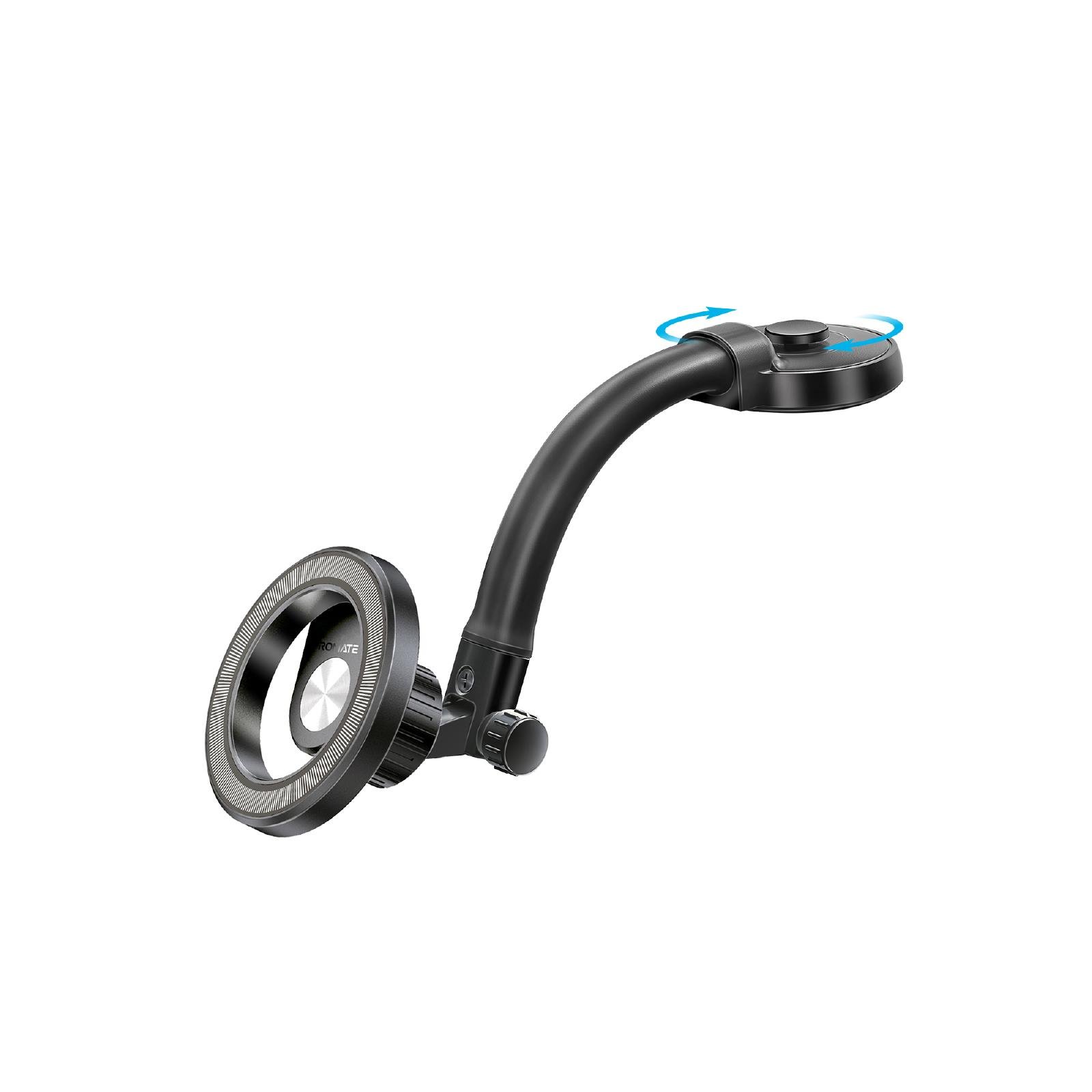 Держатель автомобильный Promate MagHoop-GN магнитный самоклеящийся с гибким основанием Black