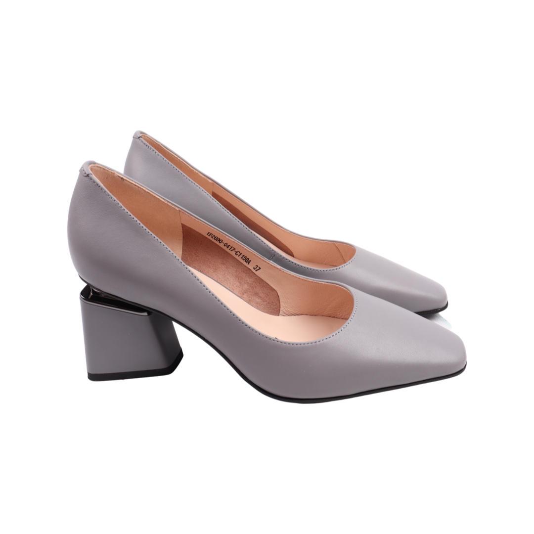 Туфли женские Molka из кожи р. 39 Серый (211-22DT)
