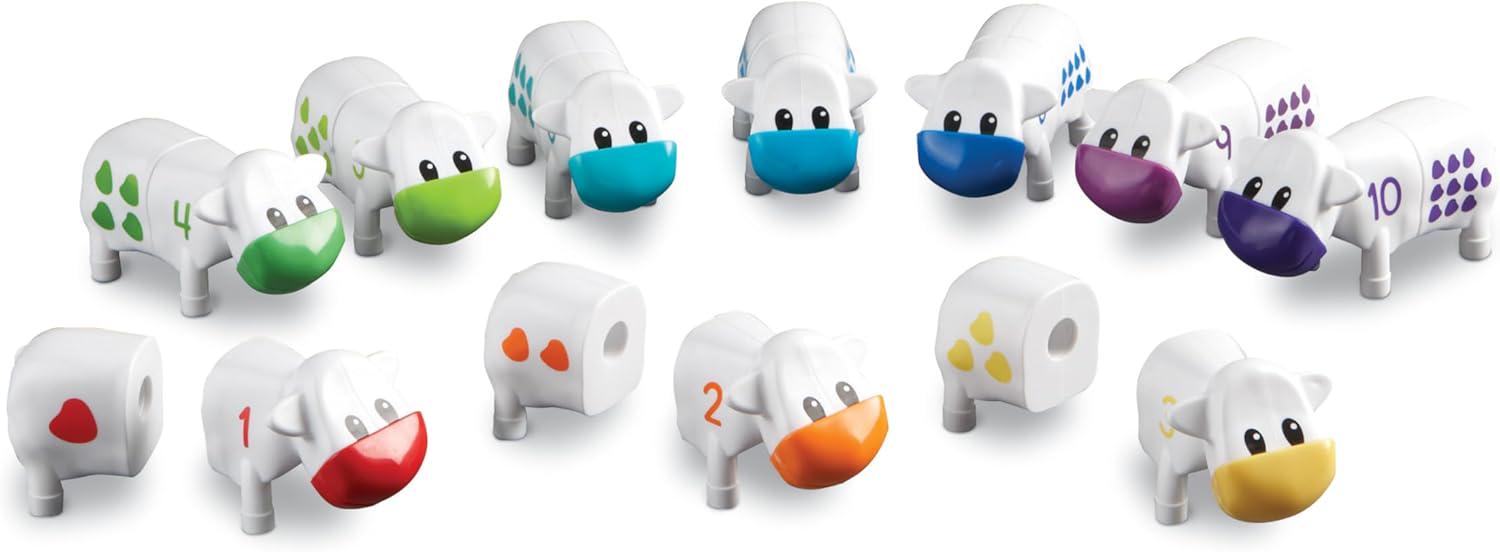 Ігровий набір Learning Resources Snap-n-Learn корівки для рахунку (LER 6707) - фото 2 Ігровий набір Learning Resources Snap-n-Learn корівки для рахунку (LER 6707) - фото 2