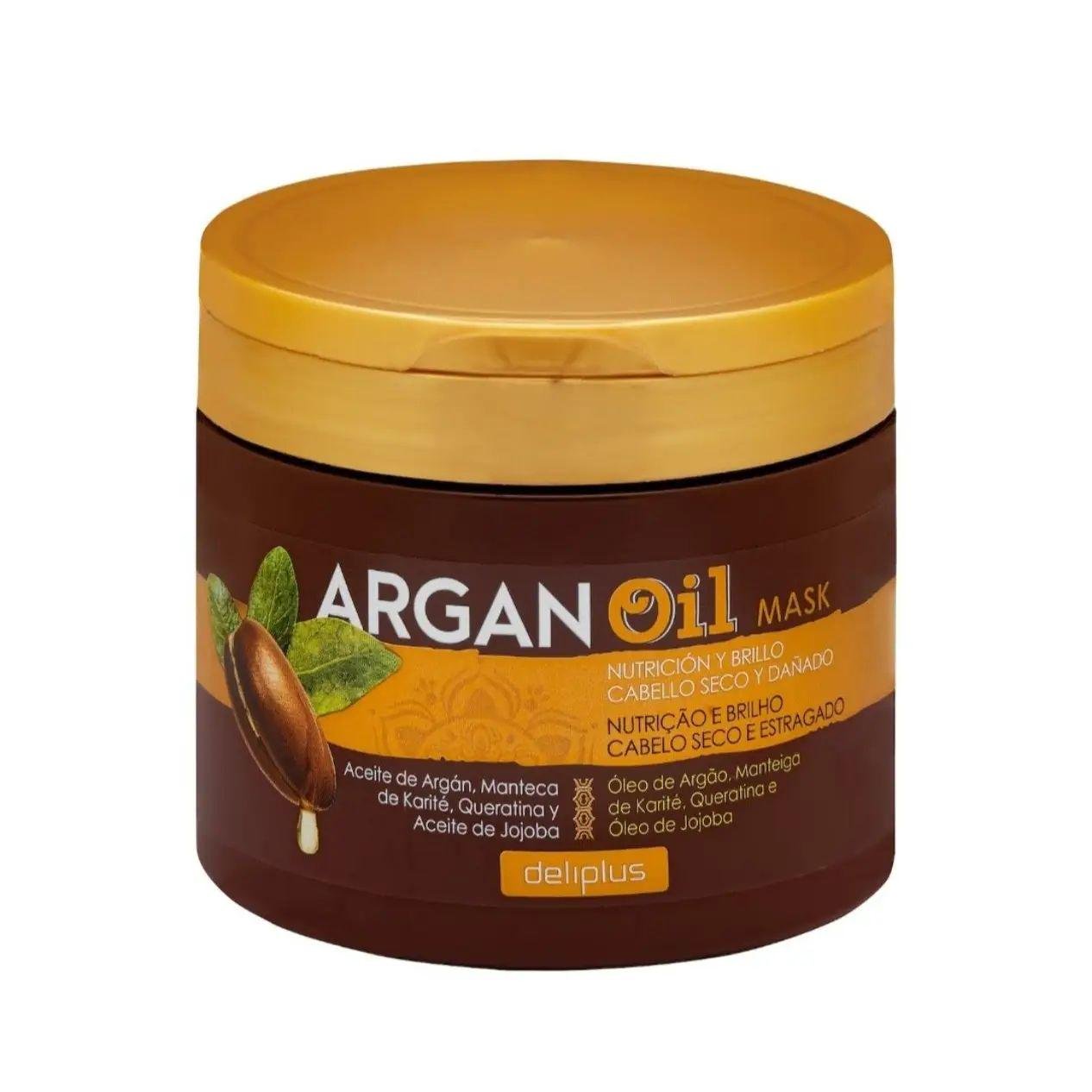 Маска для сухих и поврежденных волос Deliplus Argan Oil 400 мл (12294656)