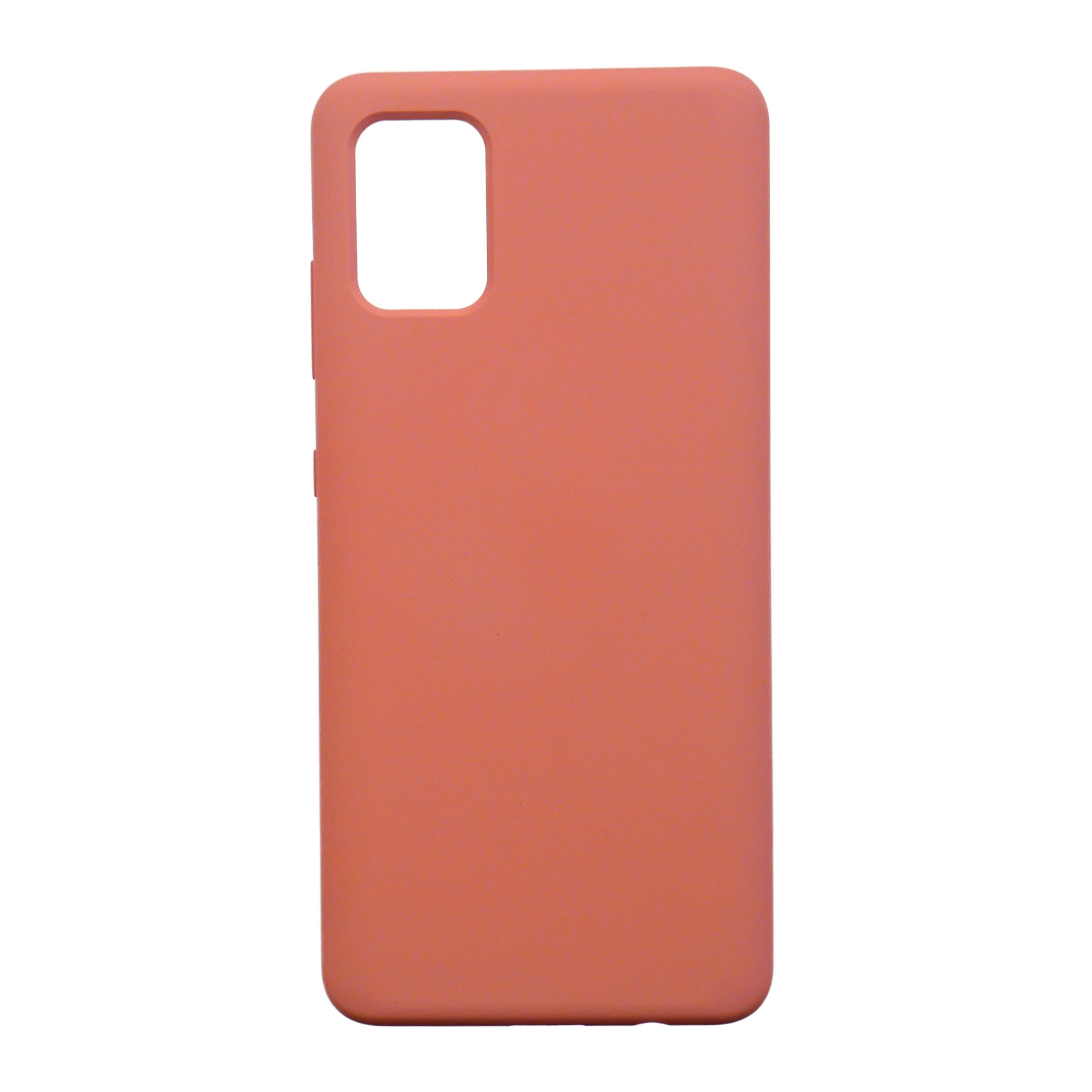 Чехол Jelly Silicone Case Samsung A51 Peach Pink (35)