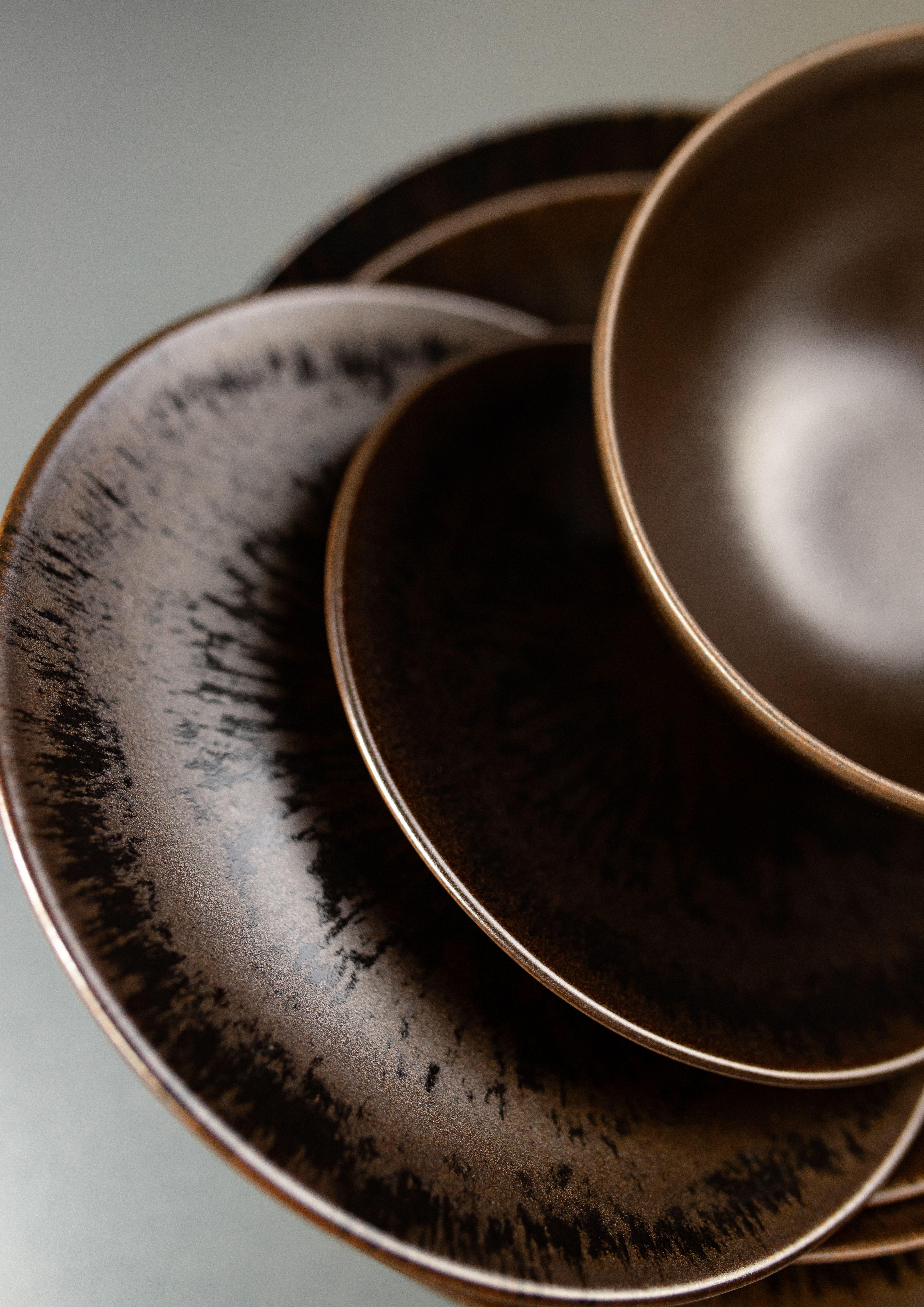 Тарілка плоска Mesa Brown Metalic Jaspe 21 см (FF6021351753) - фото 4