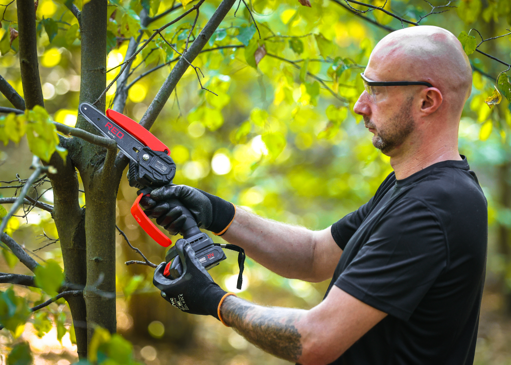 Пила аккумуляторная цепная мини Red Technic RTMPA0064 4"/6" 2 Ач 20 В - фото 5 Пила аккумуляторная цепная мини Red Technic RTMPA0064 4"/6" 2 Ач 20 В - фото 5