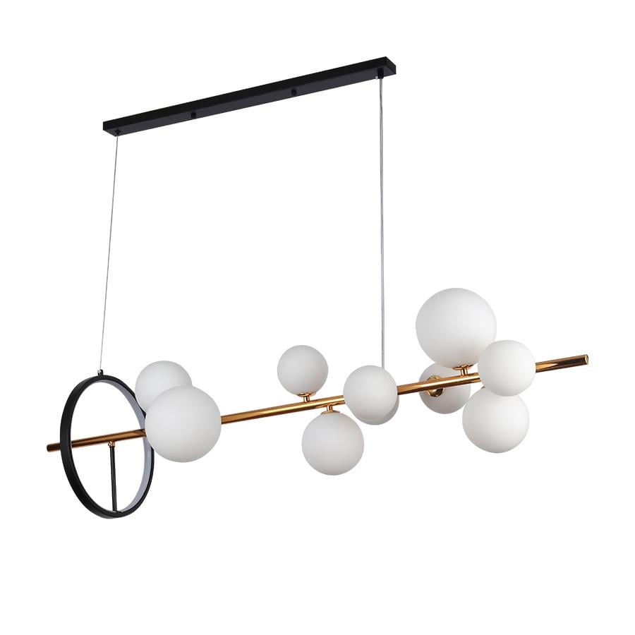 Люстра молекула подвесная Levistella 918LP267-10 DDG/WH плафоны белые Черный/Золотой Люстра молекула подвесная Levistella 918LP267-10 DDG/WH плафоны белые Черный/Золотой