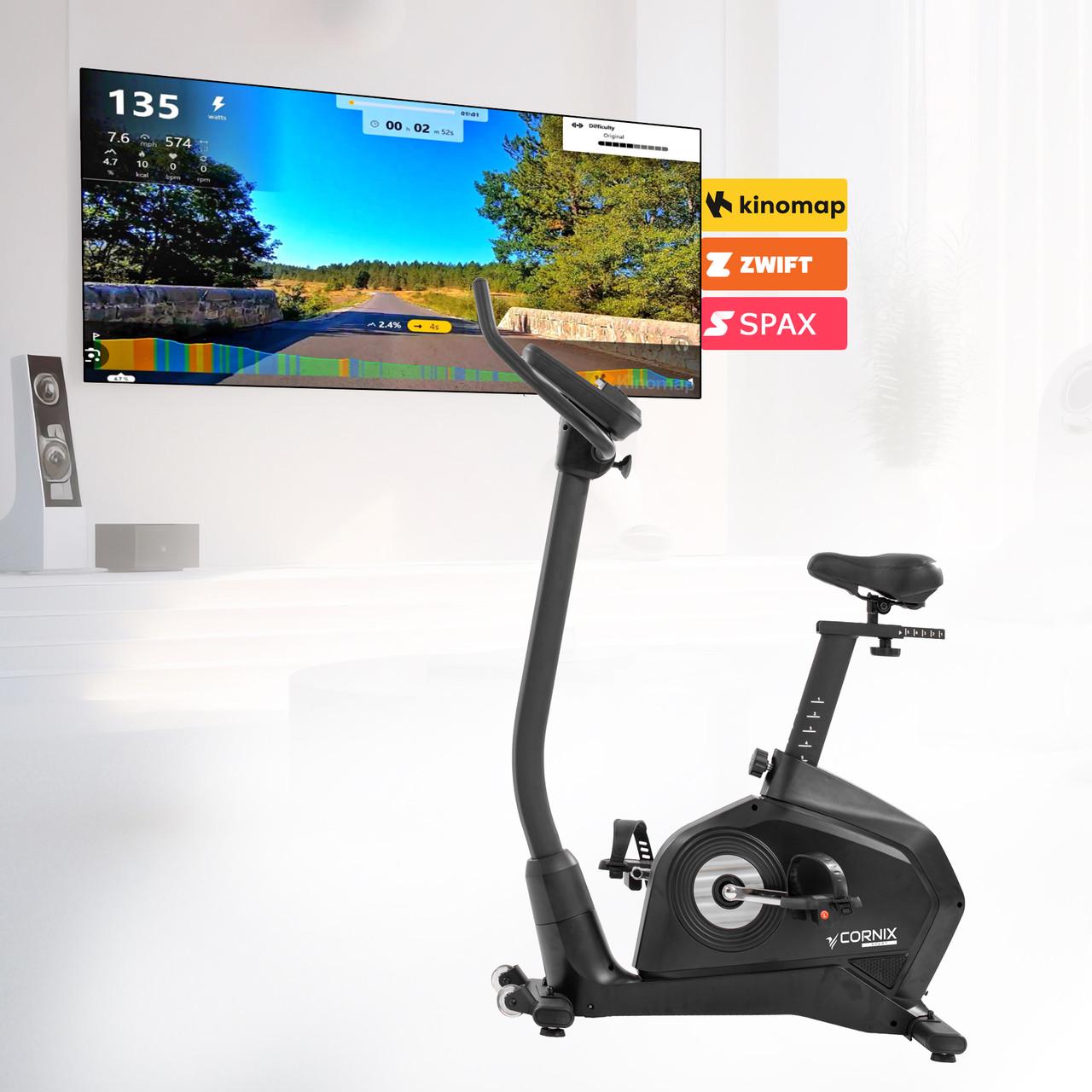 Велотренажер электромагнитный Cornix Amber Black (2671077773) - фото 5 Велотренажер электромагнитный Cornix Amber Black (2671077773) - фото 5