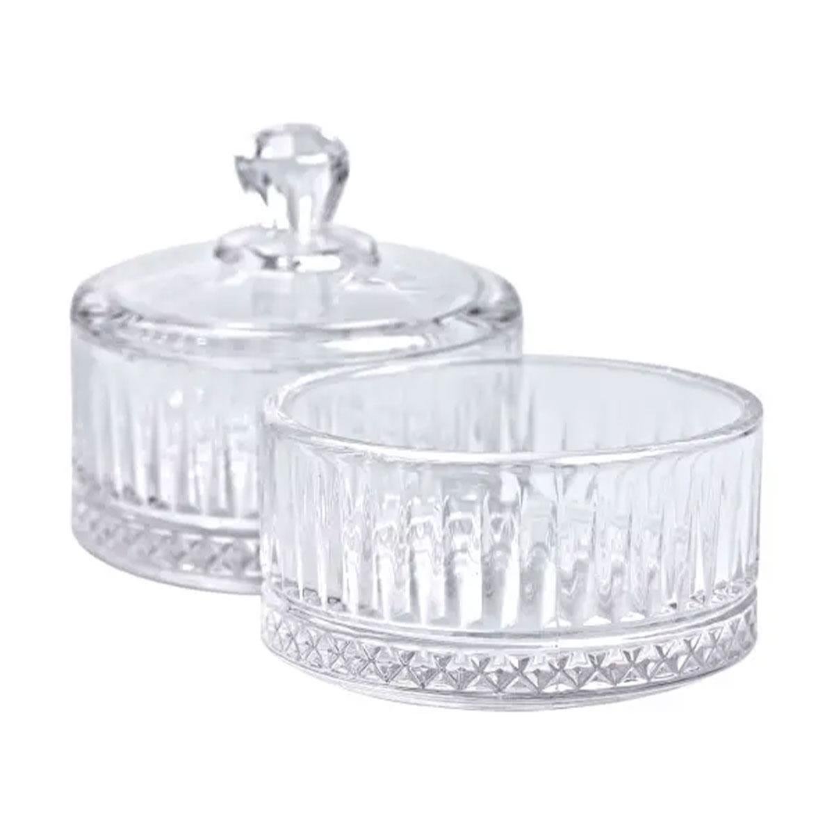 Цукерниця скляна дворівнева кругла HP-YH-71 Ø 10 см (A-033664) - фото 4 Цукерниця скляна дворівнева кругла HP-YH-71 Ø 10 см (A-033664) - фото 4