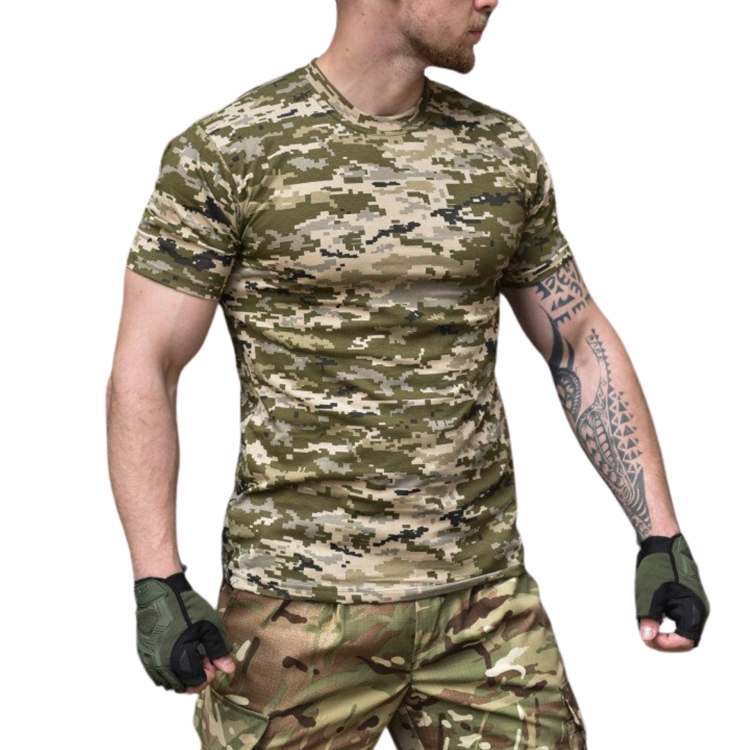 Футболка мужская хлопок L Пиксель (54544)