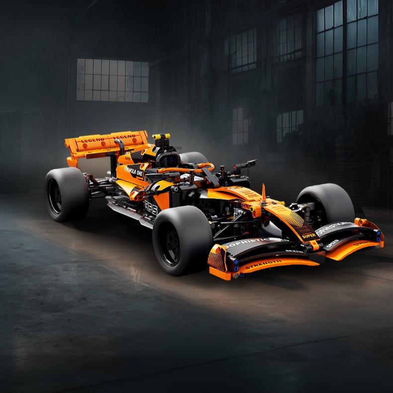 Конструктор на радиоуправлении 1:10 McLaren F1 56 см Формула 1 гоночная машина с мотором и пультом Оранжевый - фото 4