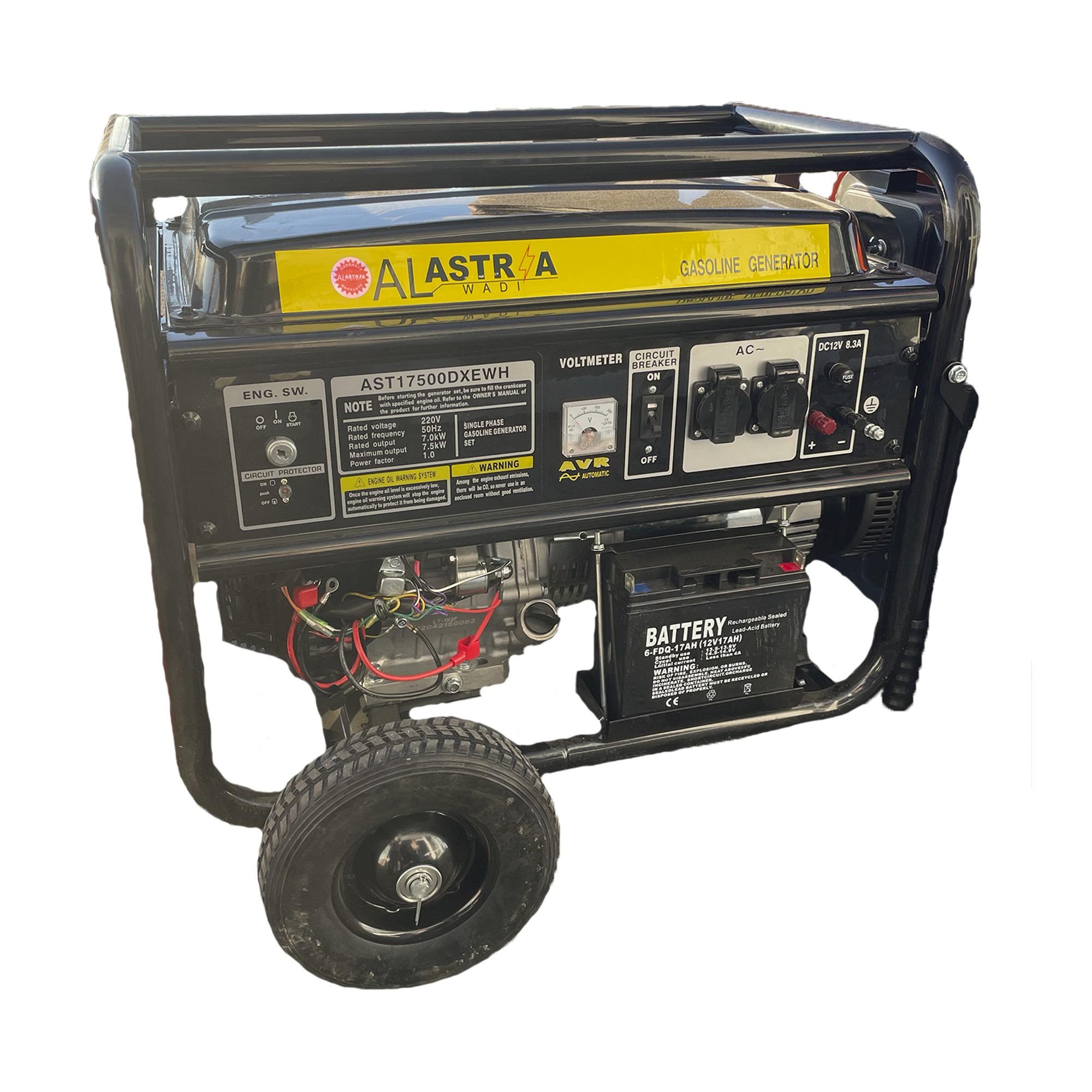 Генератор бензиновый Astria AST17500DXEWH 7,5 кВт однофазный 4-тактный (31874305)