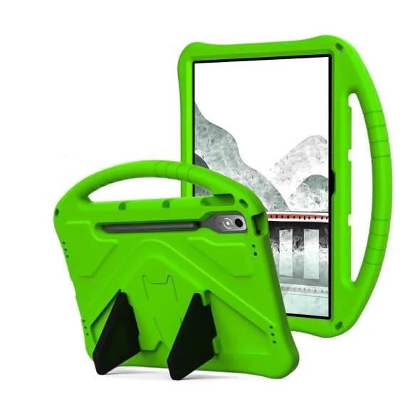Чехол-накладка Kids with Stand для Lenovo Tab P12 з ручкою Зелений