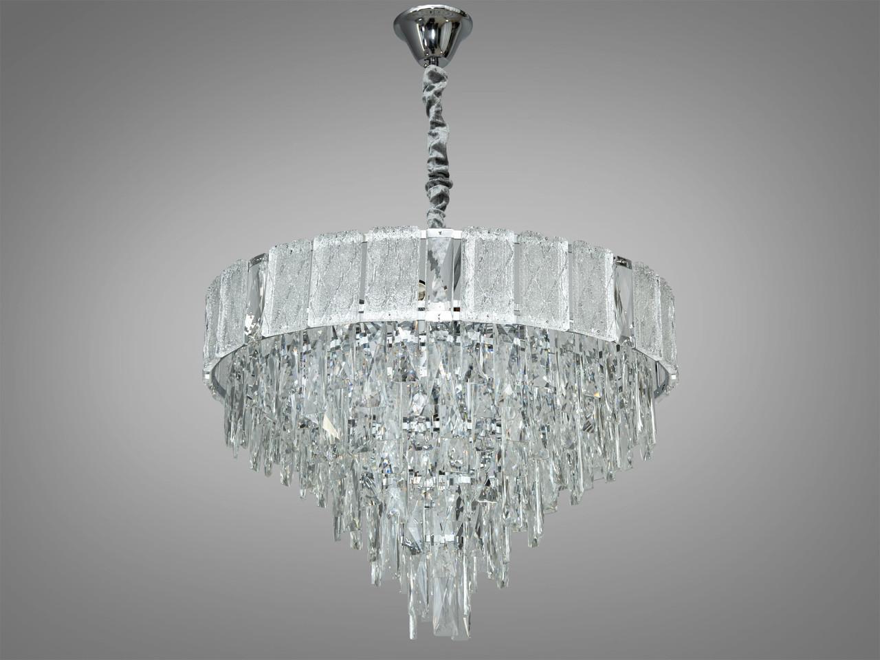 Люстра хрустальная 11 ламп 327-600CH Хром