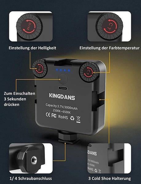 Освітлення для камери Kingdans ALD81 LED (К003578788) - фото 2 Освітлення для камери Kingdans ALD81 LED (К003578788) - фото 2