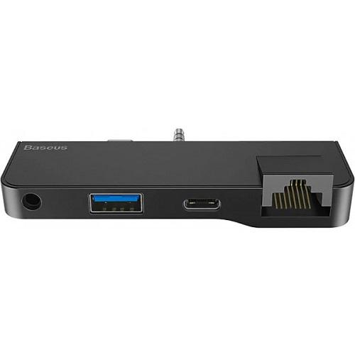 Док-станція BASEUS CAHUB-FG01 USB3.1 Type-C/3.5 mm Чорний - фото 2