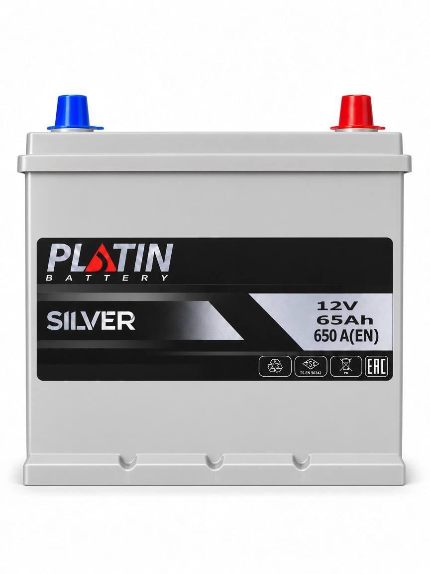 Акумулятор автомобільний Platin Silver Asia 65 Ah 650A R+ 12V (3213275414) Акумулятор автомобільний Platin Silver Asia 65 Ah 650A R+ 12V (3213275414)
