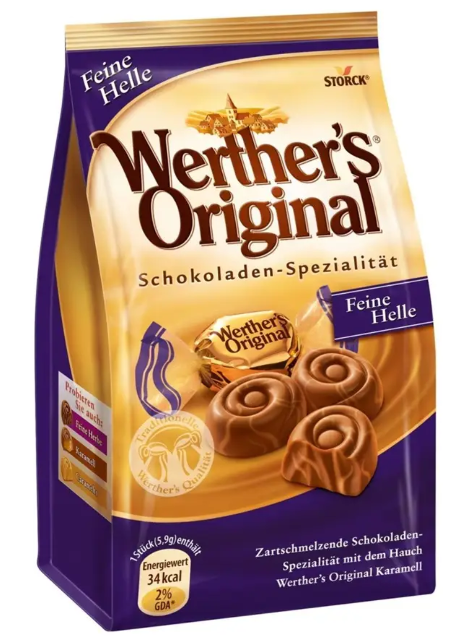 Конфеты Werther's Original Schokoladen Feine Helle 153 г (2463277230)