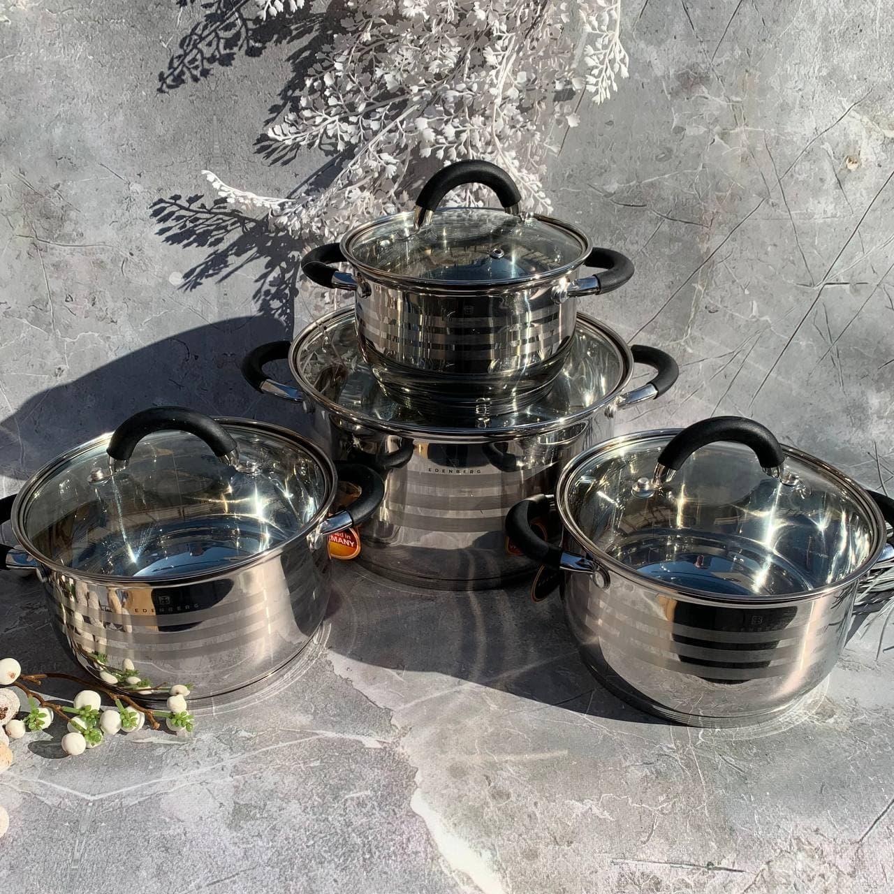 Набор кастрюль Edenberg EB-2412 8 пр. Набор кастрюль Edenberg EB-2412 8 пр.