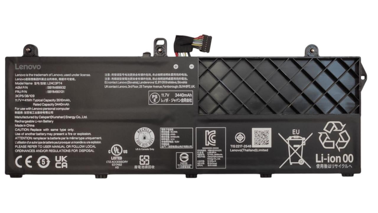 Аккумулятор для Lenovo ThinkPad L13 Gen 6/L13 Gen 6 2-in-1/L24N4P72/L24C3P74 3510 mAh 41 Wh (32643885)