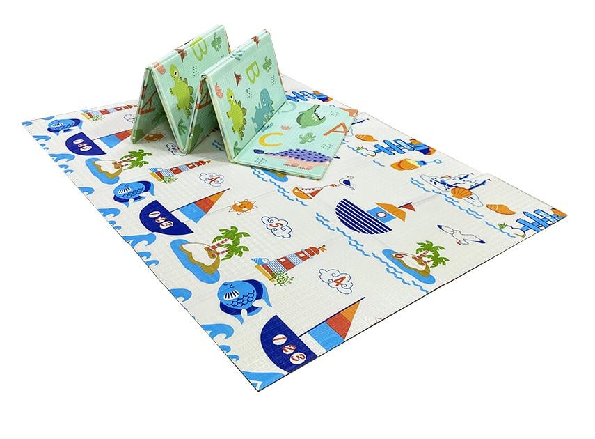 Развивающий коврик детский двусторонний Море 24/Динозавры 09 складной с сумкой 200х150х1 см (1996923951) - фото 2 Развивающий коврик детский двусторонний Море 24/Динозавры 09 складной с сумкой 200х150х1 см (1996923951) - фото 2