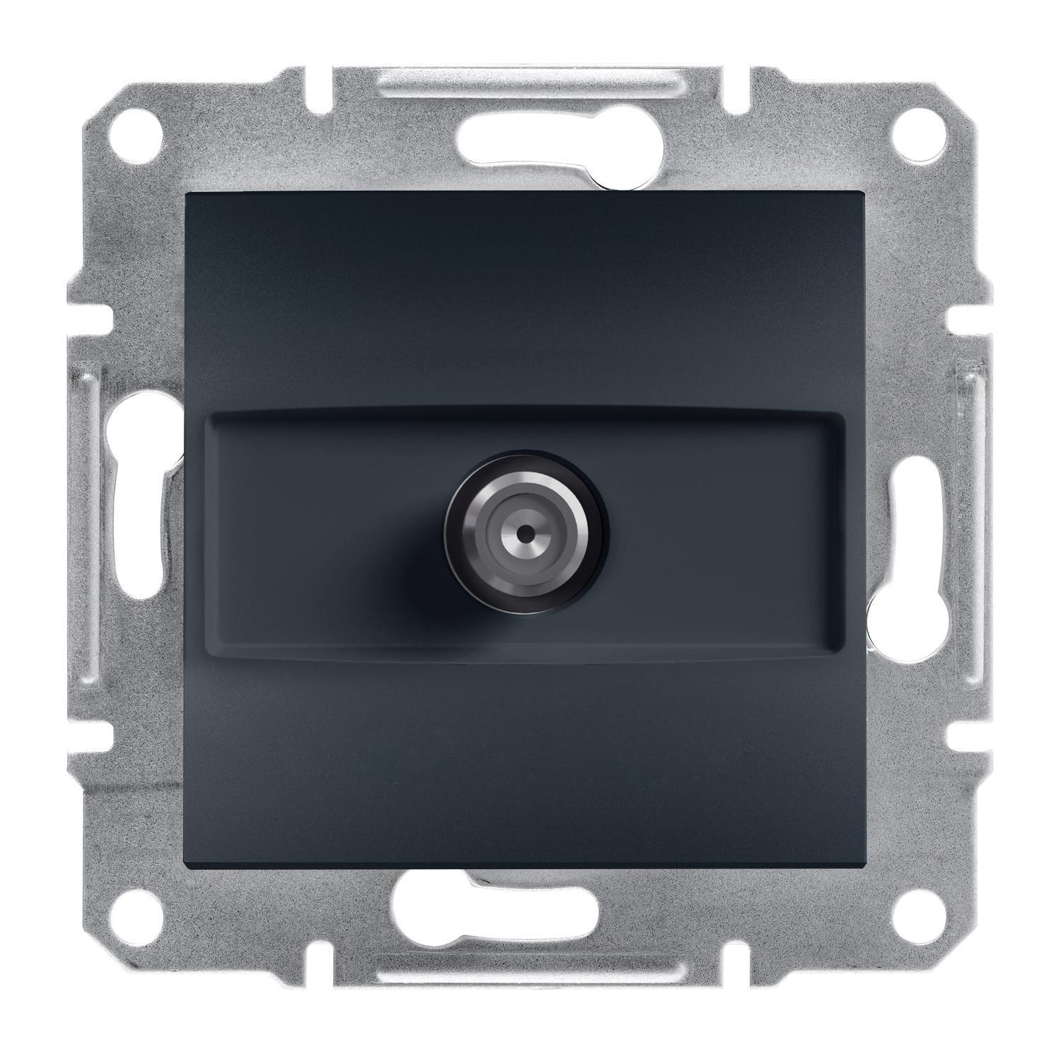 Pозетка Schneider Electric Asfora SAT проходная 4 dB Антрацит (EPH3700271) Pозетка Schneider Electric Asfora SAT проходная 4 dB Антрацит (EPH3700271)