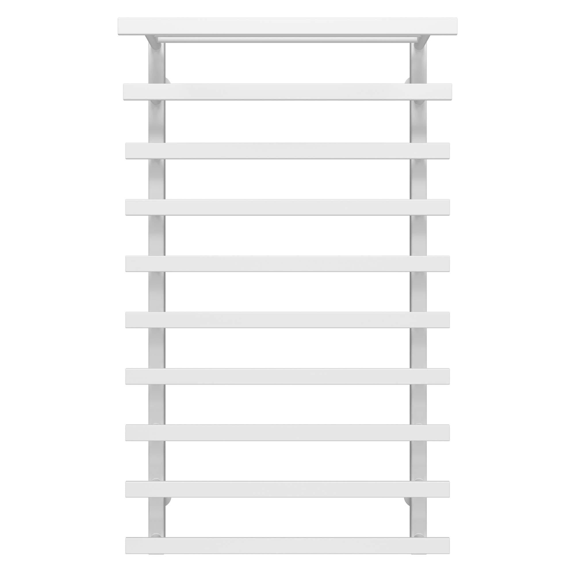 Полотенцесушитель водяной Deffi Agata П10 нижнее подключение нержавеющая сталь 400х1000 мм Белый (A.AG.100.40.10.WA)