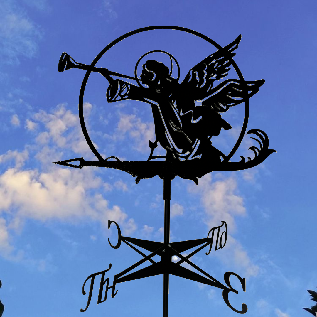 Флюгер на дах Ангел різдвяний Чорний (20006619) - фото 2 Флюгер на дах Ангел різдвяний Чорний (20006619) - фото 2