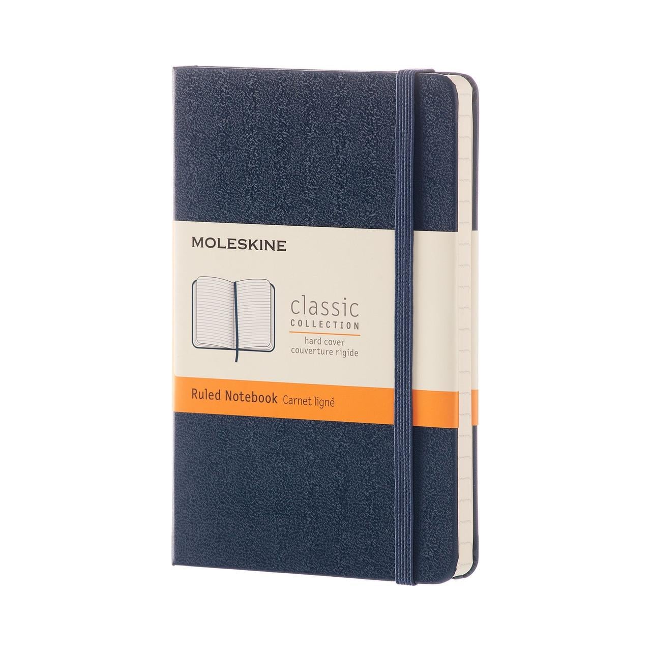 Блокнот Moleskine Classic сапфир карманный 192 страницы в линейку 9х14 см (8051272893564)