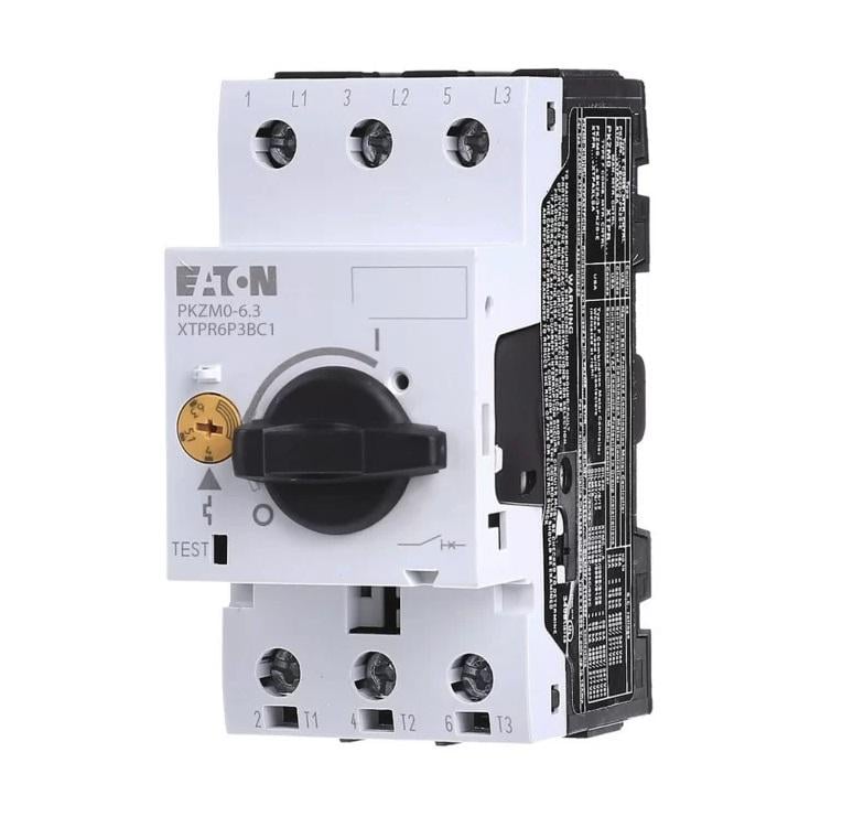 Автомат защиты двигателя Eaton Moeller PKZM0-6.3 6.3А 3п. 150 kA (072738) Автомат защиты двигателя Eaton Moeller PKZM0-6.3 6.3А 3п. 150 kA (072738)