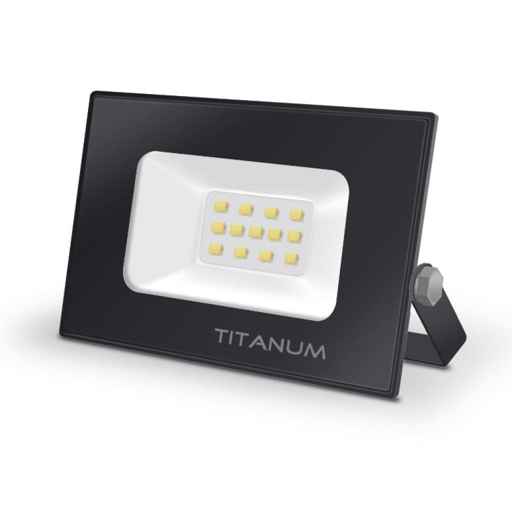 Прожектор TITANUM 10W 6000K 220V Черный TLF106