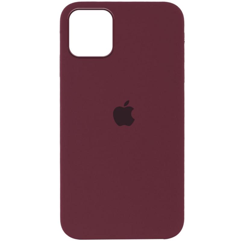 Противоударный чехол Silicone Case Full Protective AA для Apple iPhone 13 mini 5.4" Бордовый/Plum